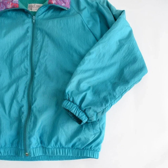 Vintage  D'Allairds Vintage Teal Zip Up Windbreaker - Picture 7 of 15